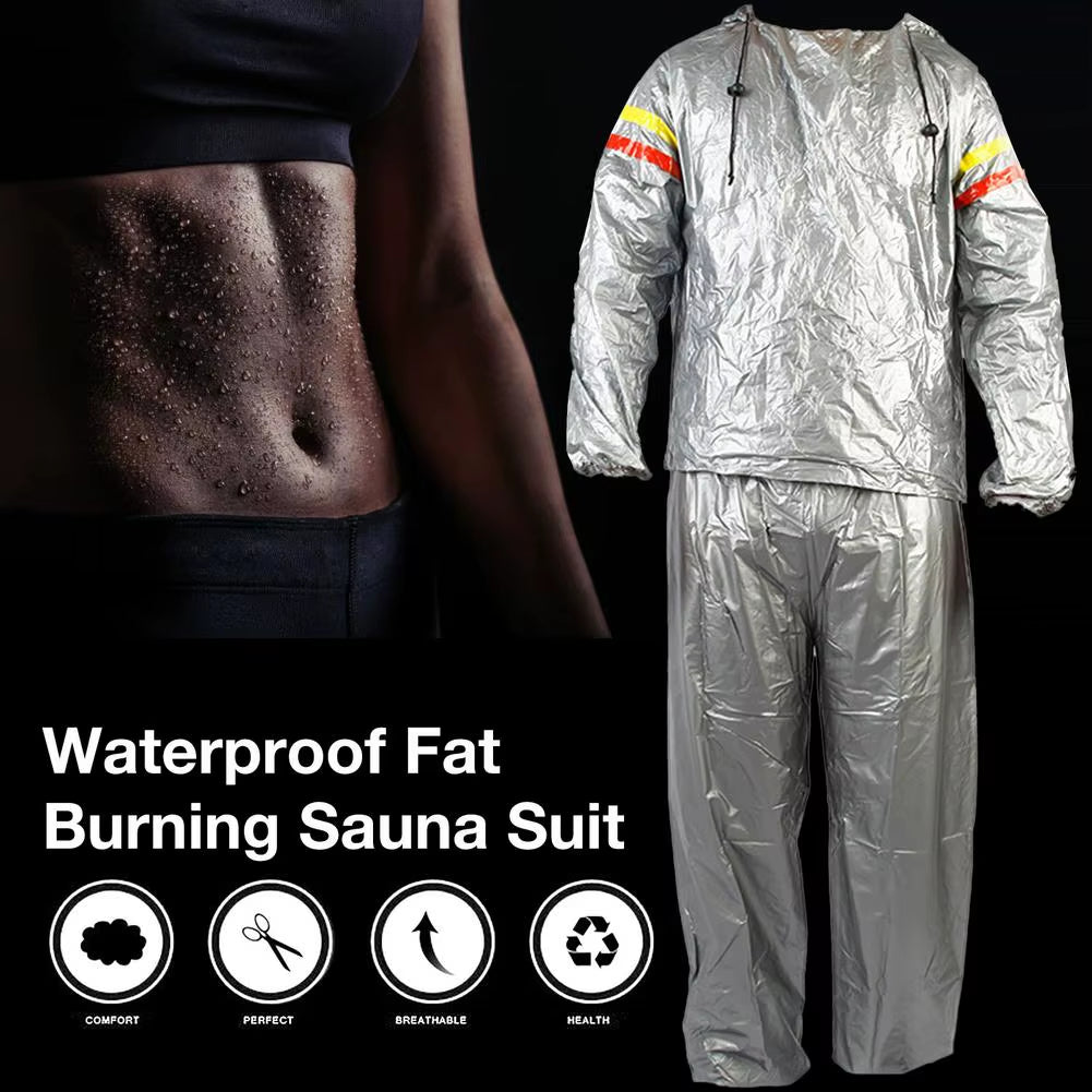 Sauna Suit Waterproof Fat Burning Fitness Sweat Suit