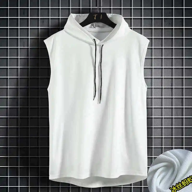Quick Drying Sports Vest Sleeveless Vest Top Men'S Breathable Sports Shorts T-Shirt Hooded Sweatshirt T-Shirt Hip-Hop Sportswear