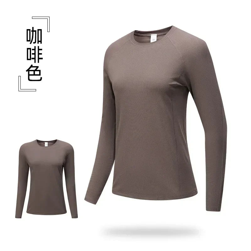 Fitness Sportswear Men Long Sleeve T-Shirt Top Men and Women Couple Running Training Sports Shirts Gym Wear Workout Clothes