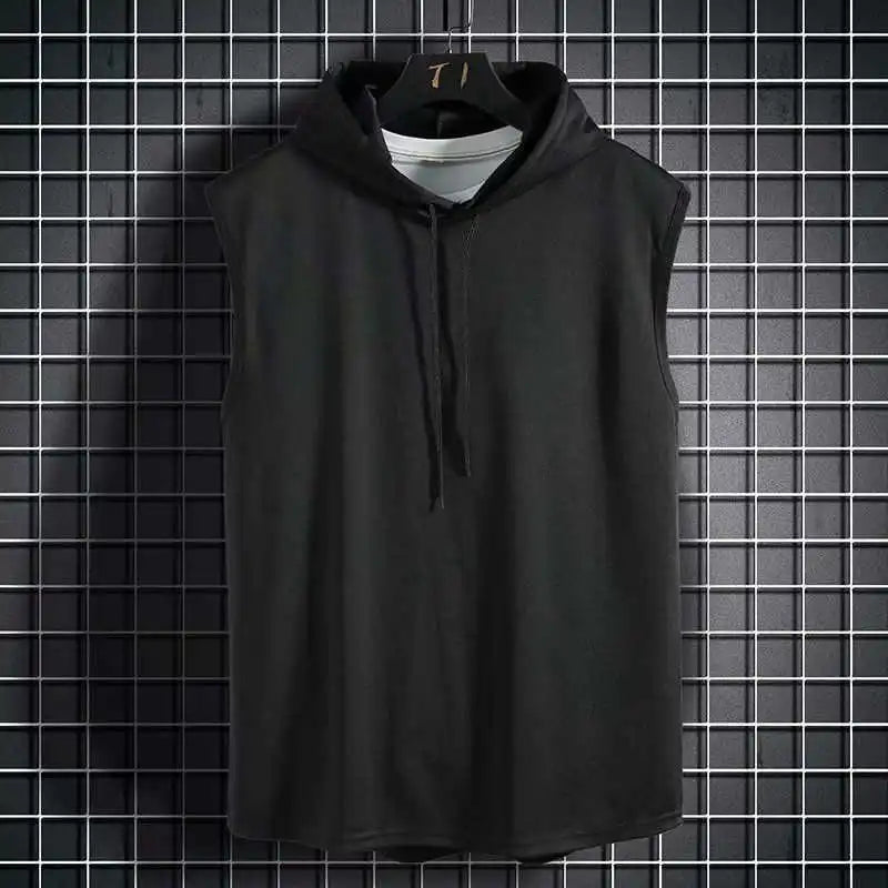 Quick Drying Sports Vest Sleeveless Vest Top Men'S Breathable Sports Shorts T-Shirt Hooded Sweatshirt T-Shirt Hip-Hop Sportswear