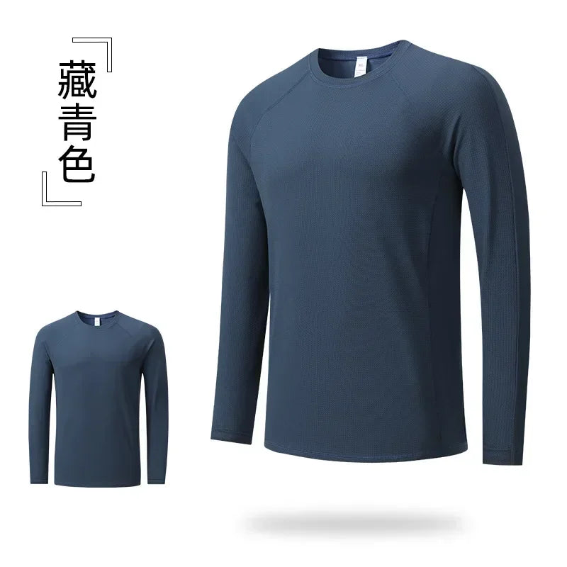 Fitness Sportswear Men Long Sleeve T-Shirt Top Men and Women Couple Running Training Sports Shirts Gym Wear Workout Clothes