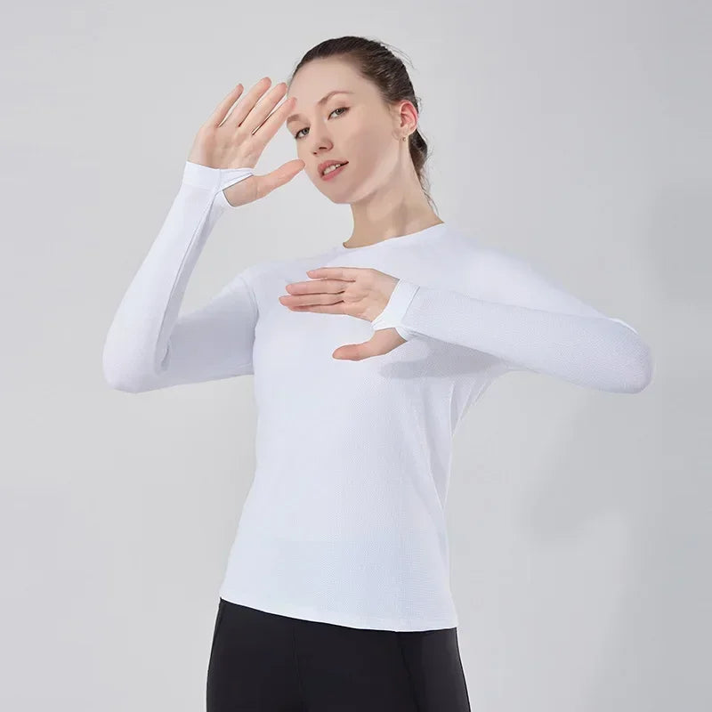 Fitness Sportswear Men Long Sleeve T-Shirt Top Men and Women Couple Running Training Sports Shirts Gym Wear Workout Clothes