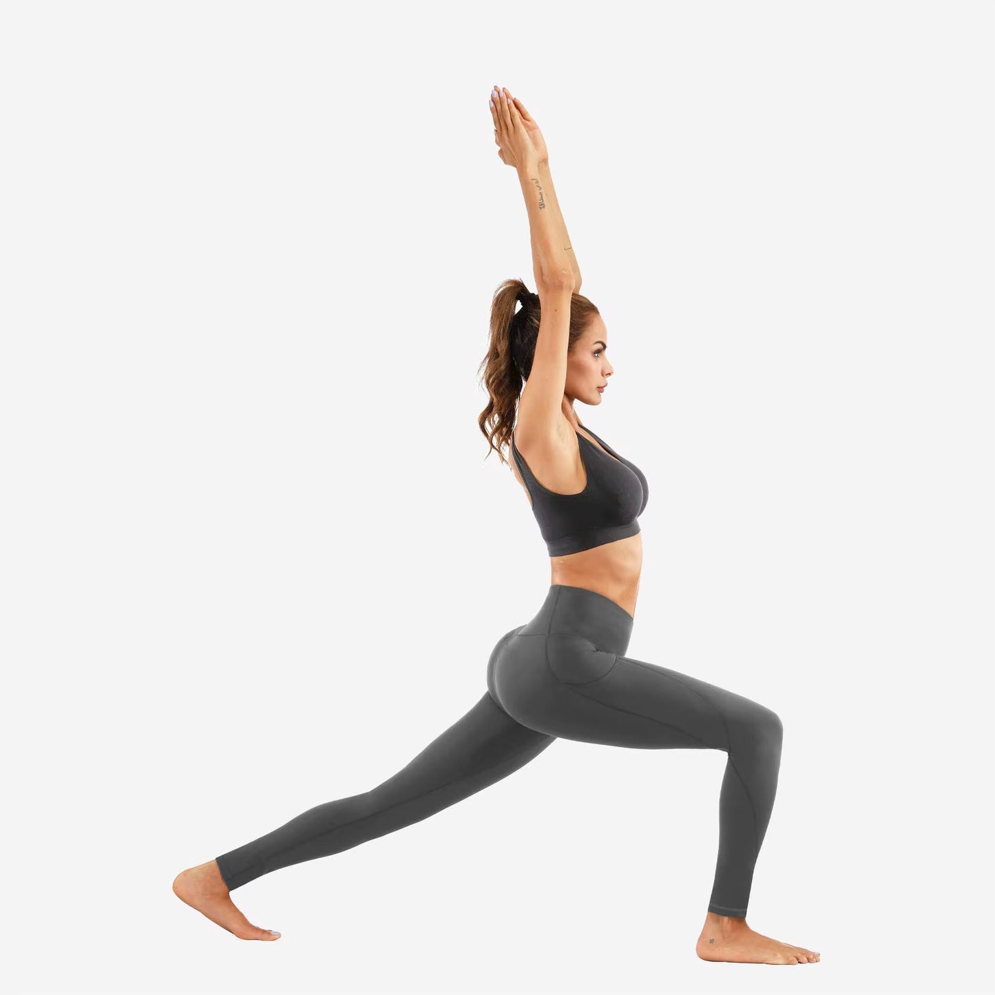 Womens High Waist Seamless Yoga Leggings Push up Tummy Control Gym Fitness Pants Stretch Running Workout Sports Tights